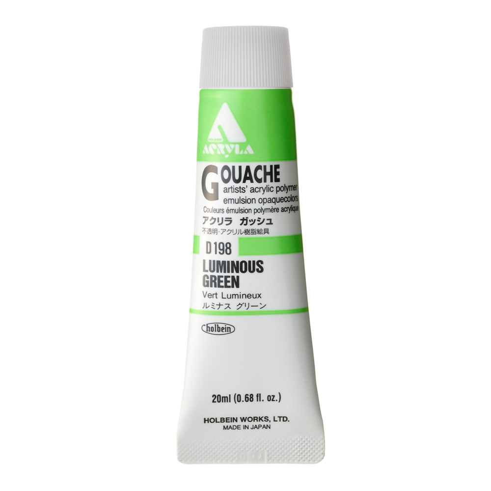 Holbein Acrylic Gouache 20 ml Luminous Green