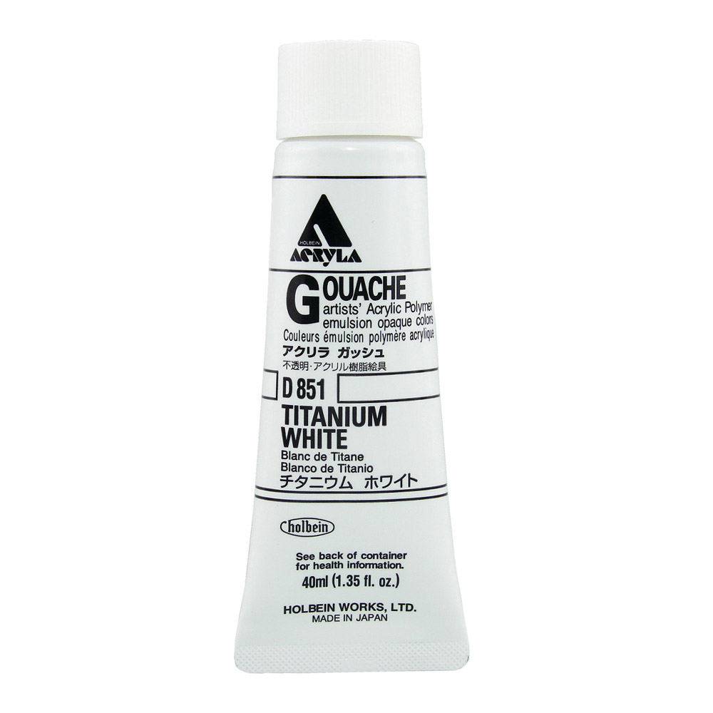 Holbein Acrylic Gouache 40 ml Titanium White