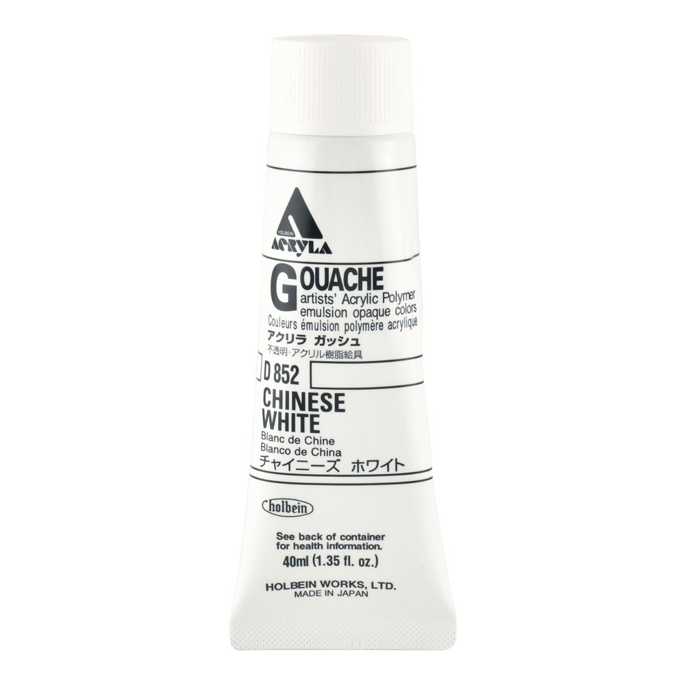 Holbein Acrylic Gouache 40 ml Chinese White