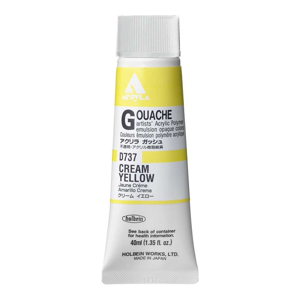 Holbein Acrylic Gouache 40 ml Cream Yellow