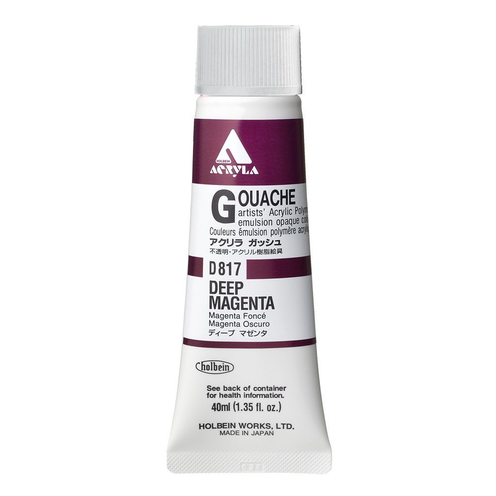 Holbein Acrylic Gouache 40 ml Deep Magenta