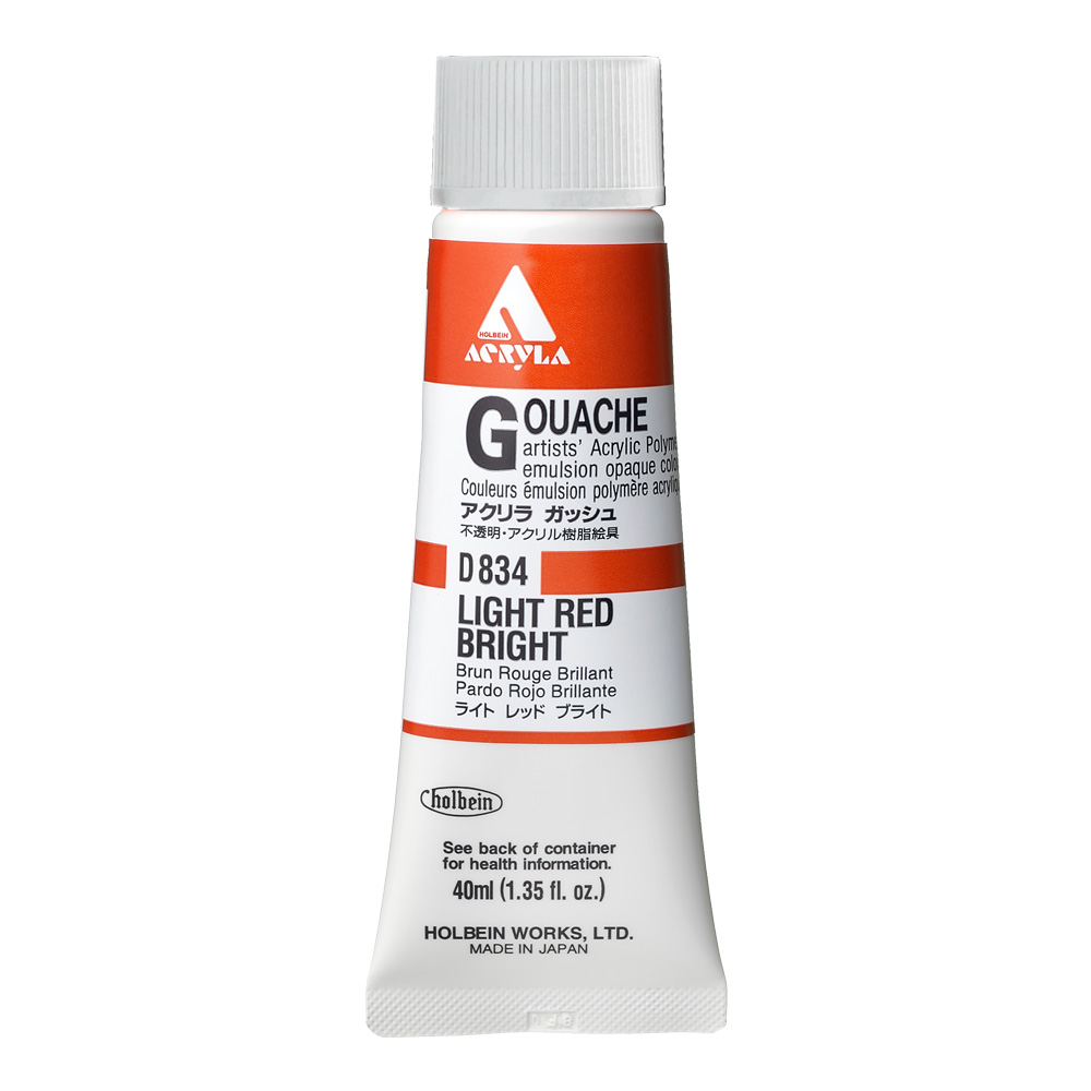 Holbein Acrylic Gouache 40 ml Light Red Brigh