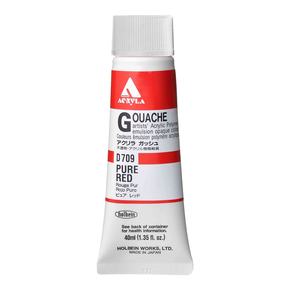 Holbein Acrylic Gouache 40 ml Pure Red