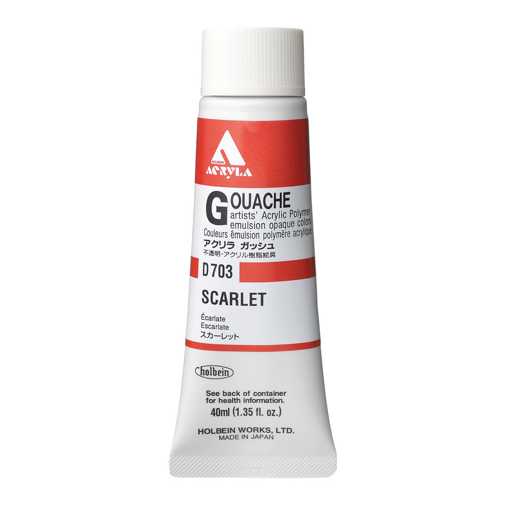 Holbein Acrylic Gouache 40 ml Scarlet