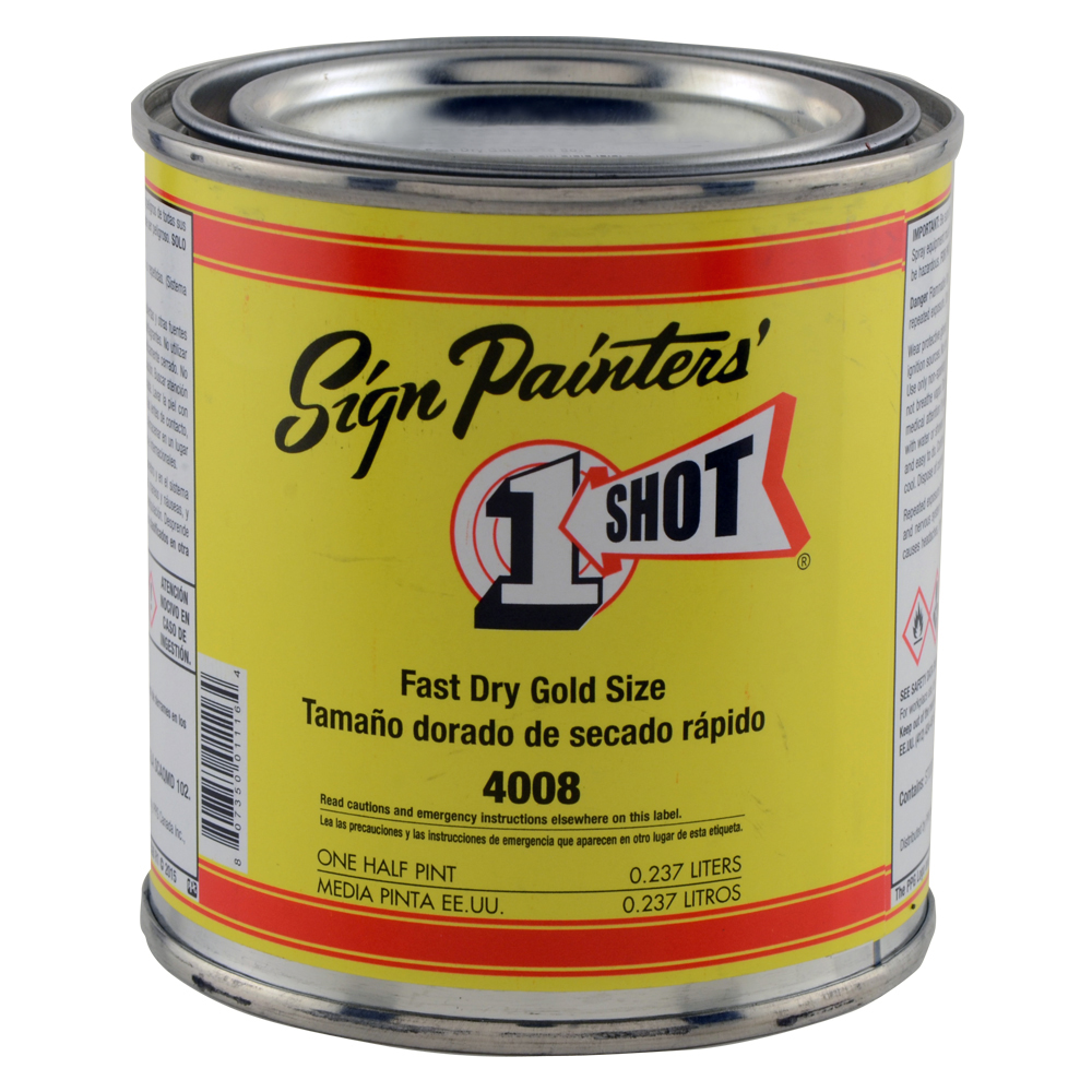1 Shot 4008 Fast Dry Gold Size 8 oz