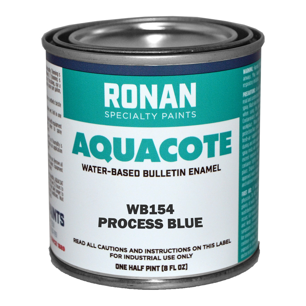 Ronan Aquacote Enamel 1/2 Pint Process Blue