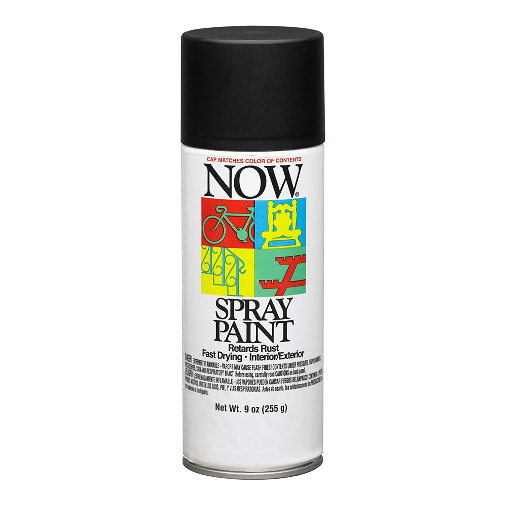 Now Spray Paint Gloss Black 9 oz