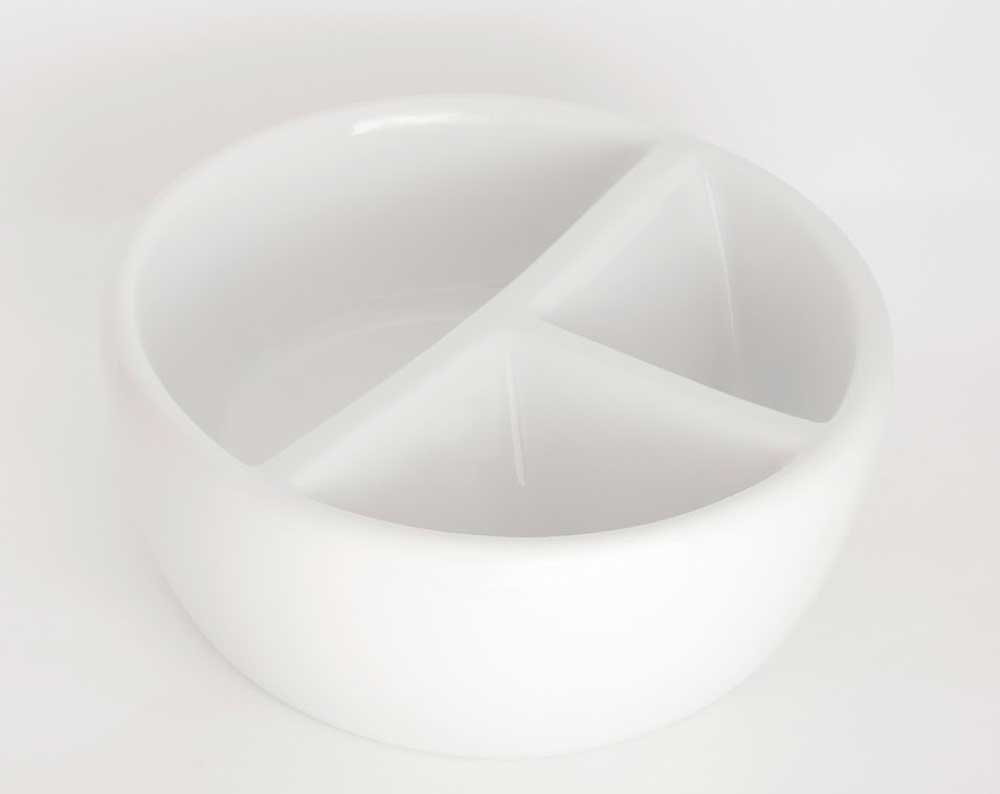 Richeson Porcelain 3-Well Palette Bowl