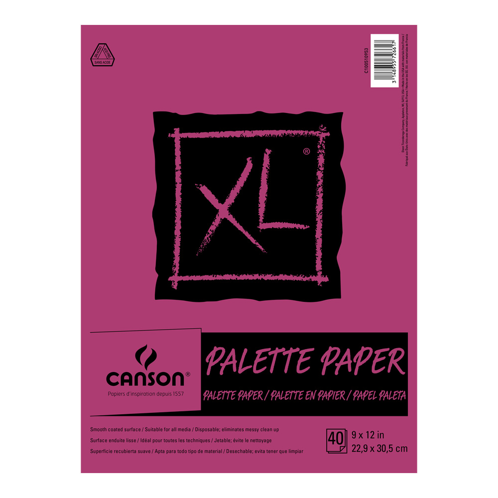 Disposable Paper Palette 40 Sht Pad 9X12