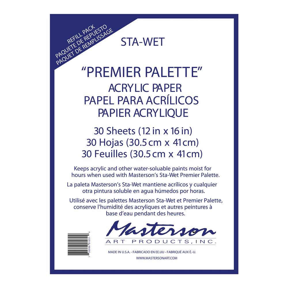 Masterson Sta-Wet Premier Acrylic Paper 30Pk