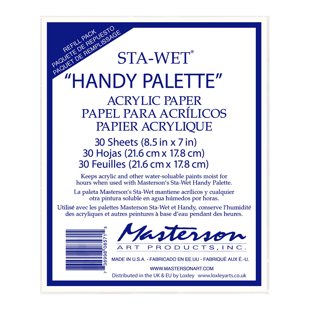 Masterson Sta-Wet Handy Acrylic Paper 30 Pk