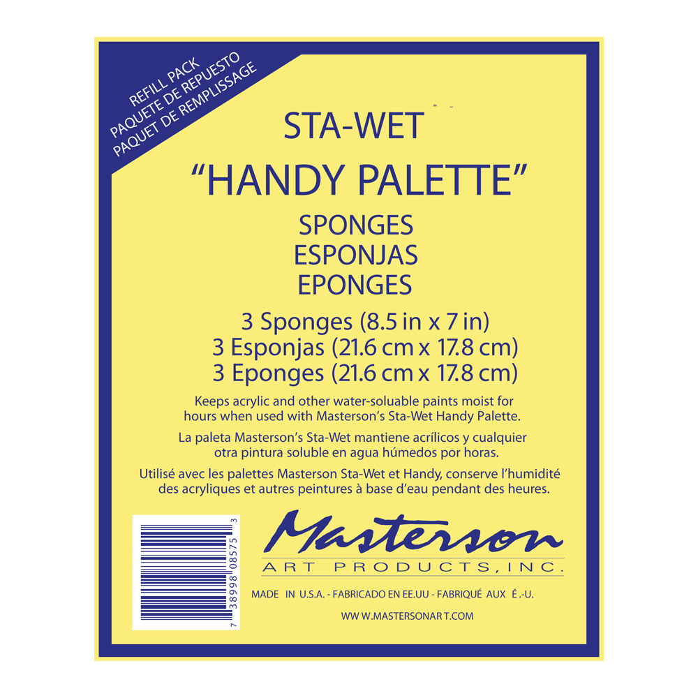Masterson Sta-Wet Handy Sponge Refill 3Pk