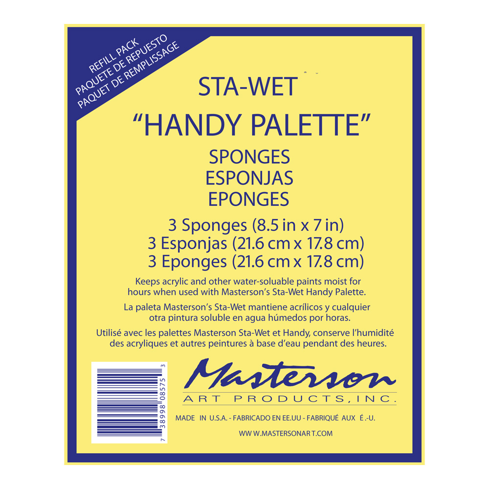 Masterson Sta-Wet Handy Sponge Refill 3Pk