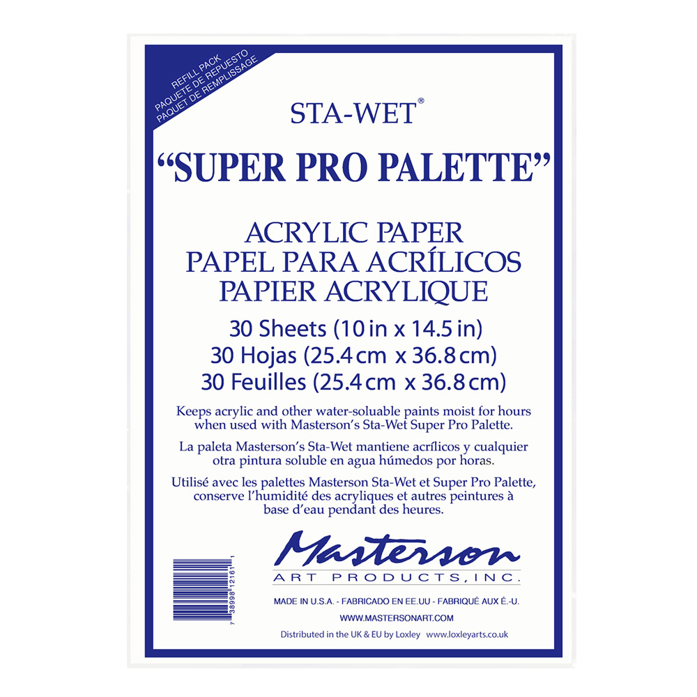 Masterson Sta-Wet Super Pro Acryl Paper 30pk