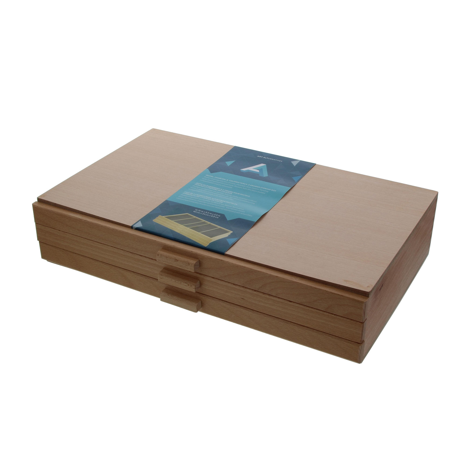 Art Alternatives Wood Pastel Box 3-Drawer