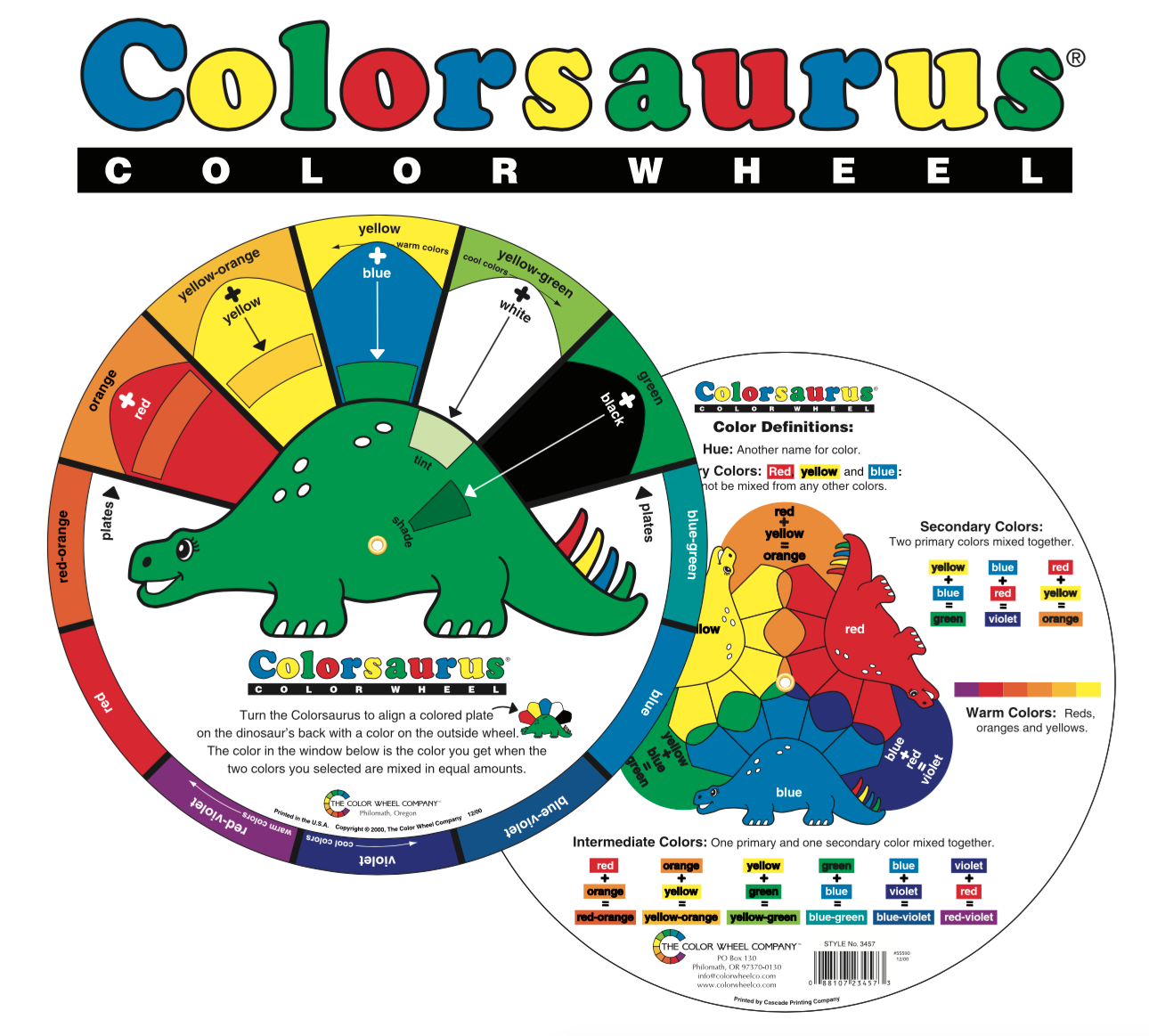Color Wheel Childrens Colorsaurus