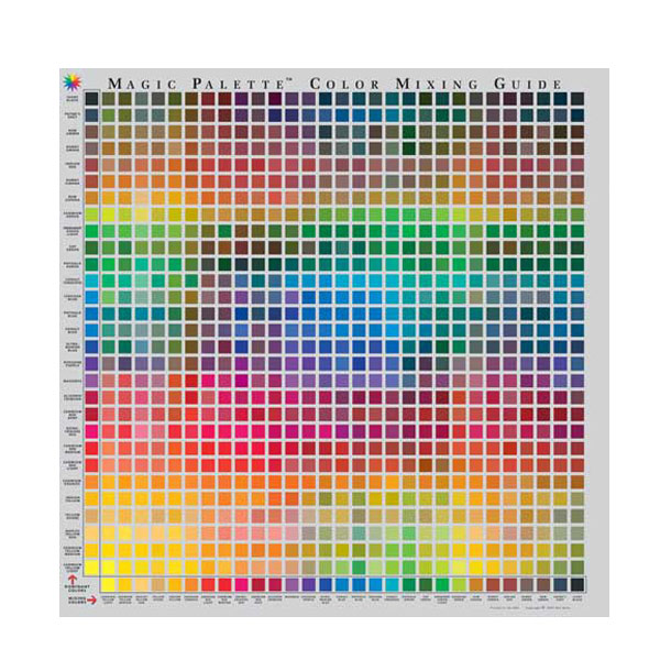 Magic Palette Studio Color Mixing Guide 24Inc