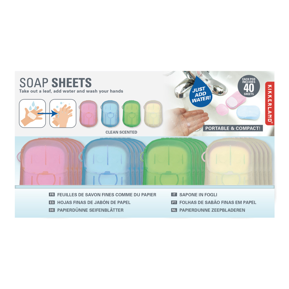 Kikkerland Soap Sheets