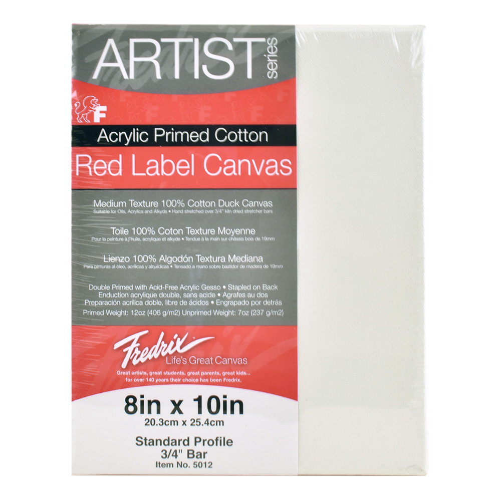 Fredrix Red Label Stretched Canvas 8X10