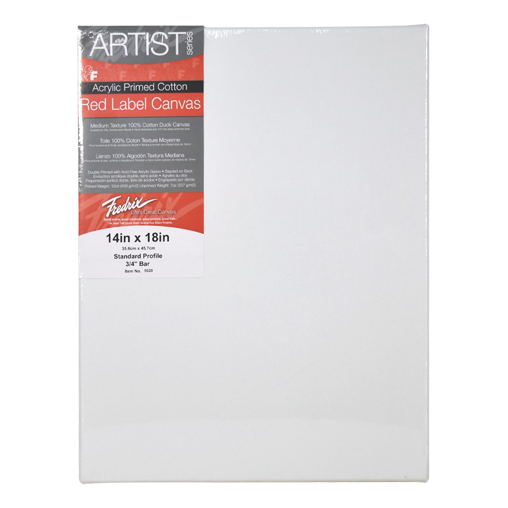 Fredrix Red Label Stretched Canvas 14X18