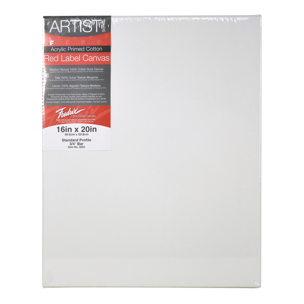Fredrix Red Label Stretched Canvas 16X20