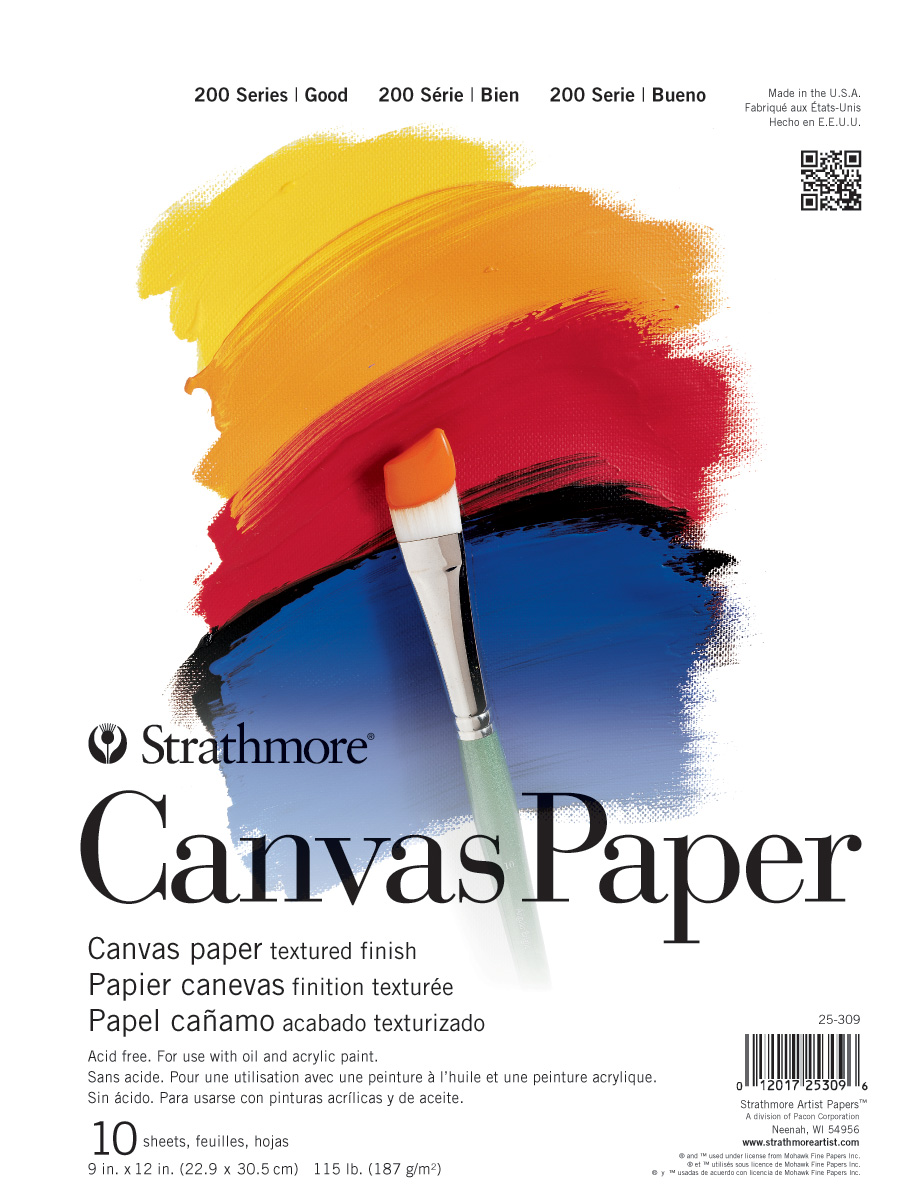 Strathmore 200 Canvas Paper Pad 9X12