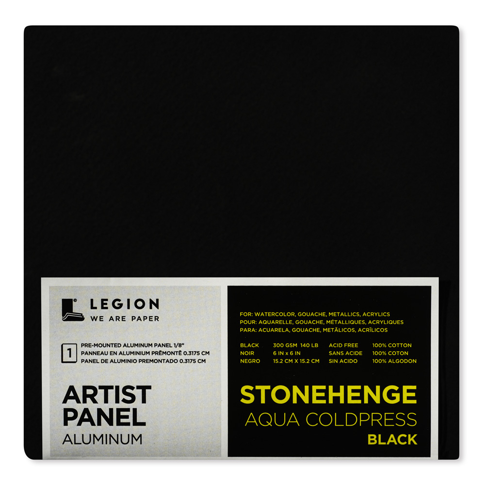 Legion Art Panel Stonehenge Aqua Black 6x6