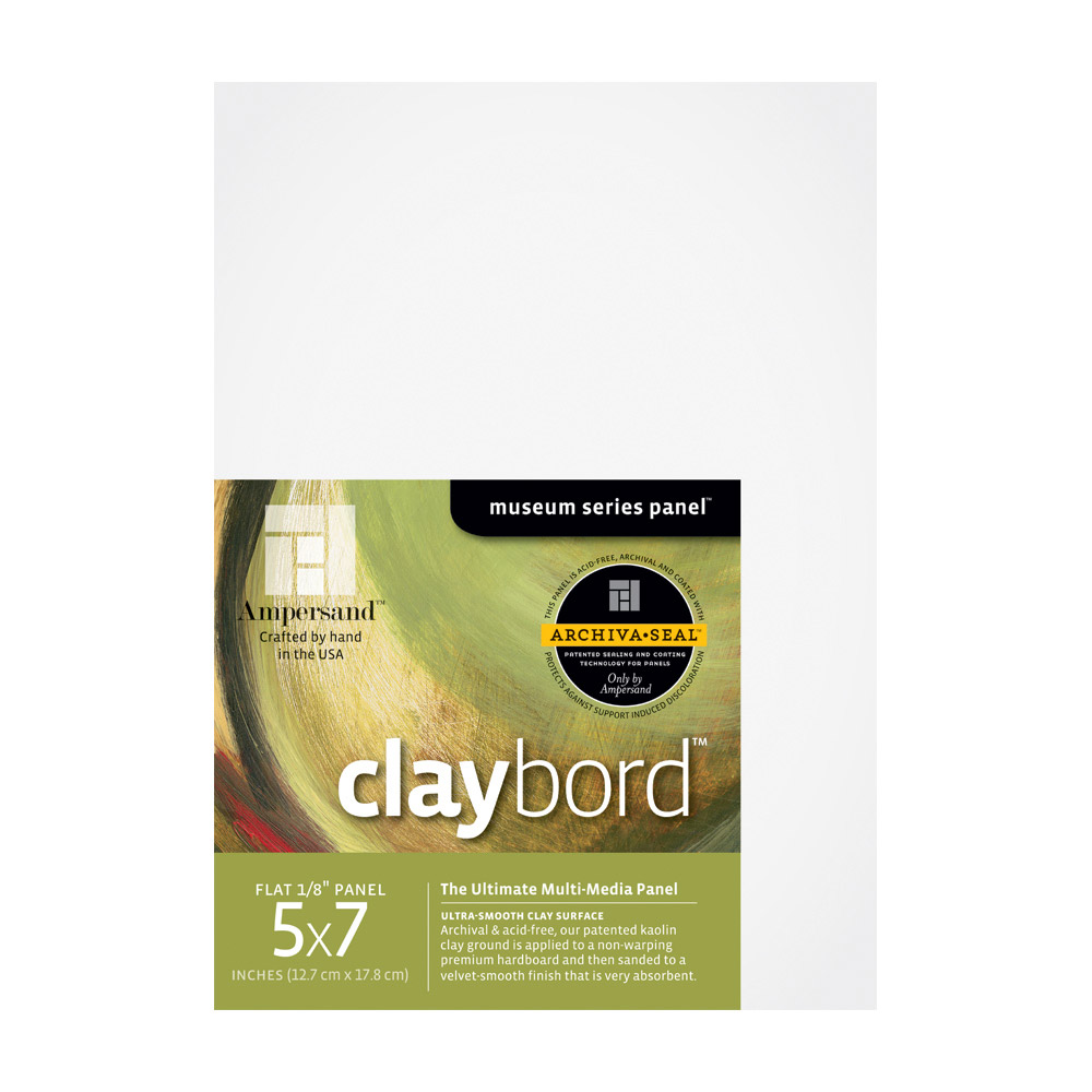 Ampersand Claybord 1/8 Inch 5X7 Pk/3