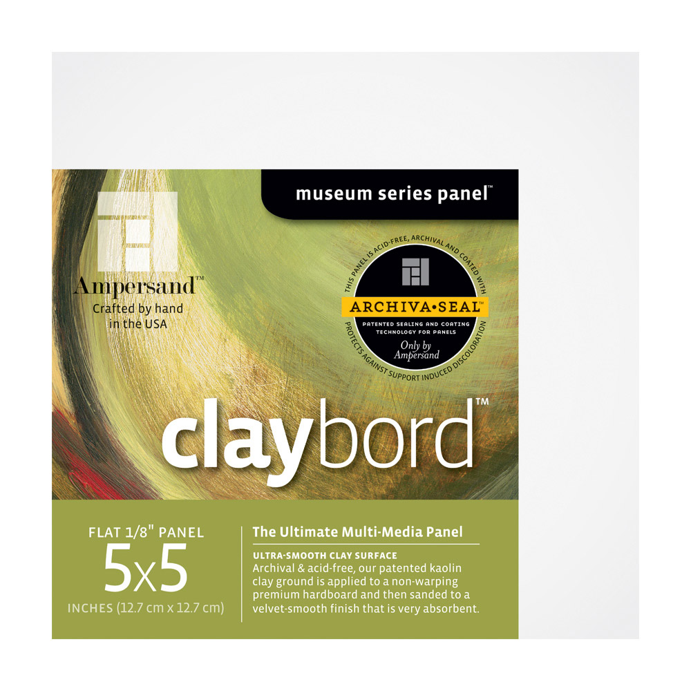 Ampersand Claybord 1/8 Inch 5X5 Pk/4