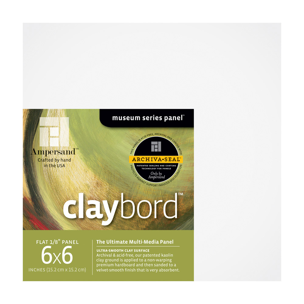 Ampersand Claybord 1/8 Inch 6X6 Pk/4