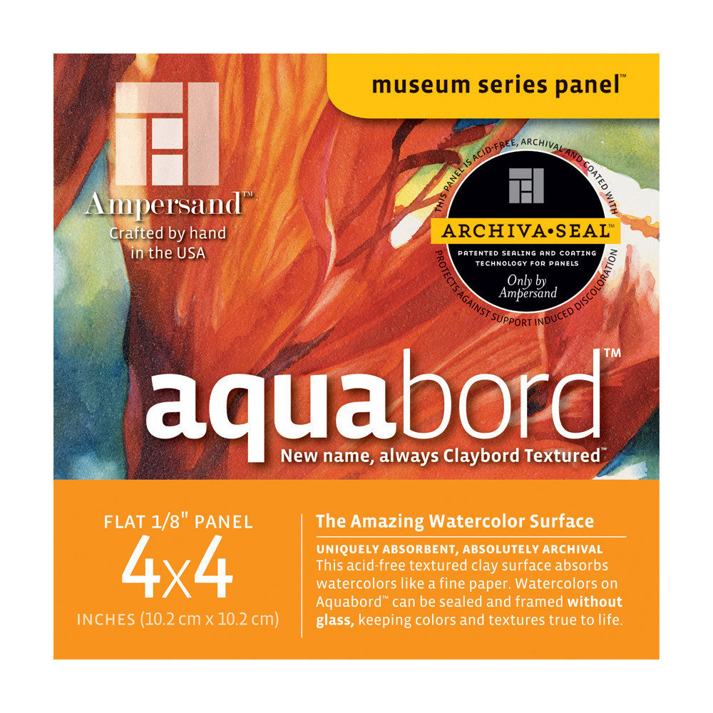 Ampersand Aquabord 1/8 Inch 4X4 Pk/4