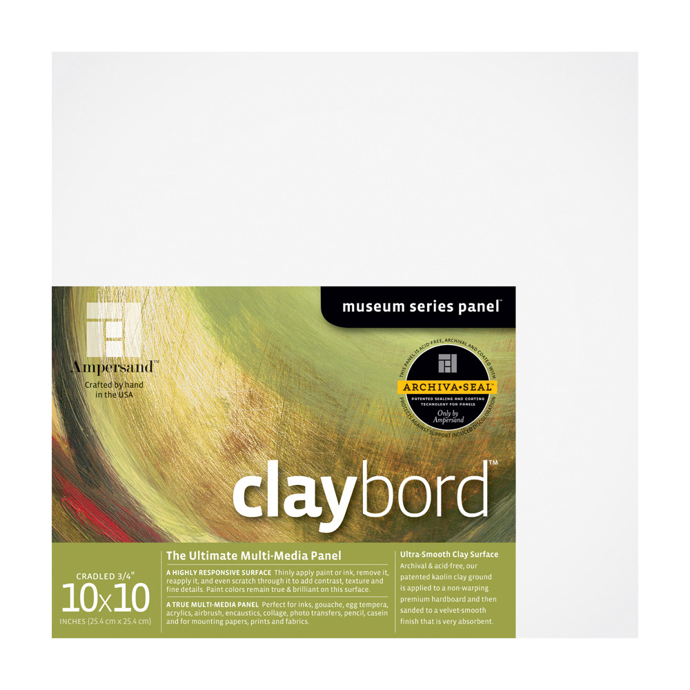 Ampersand Claybord 3/4 Inch Cradle 10X10