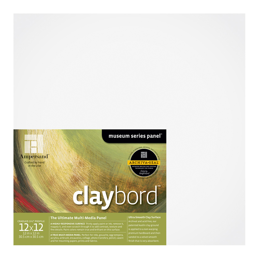 Ampersand Claybord 1.5 Inch Cradle 12X12