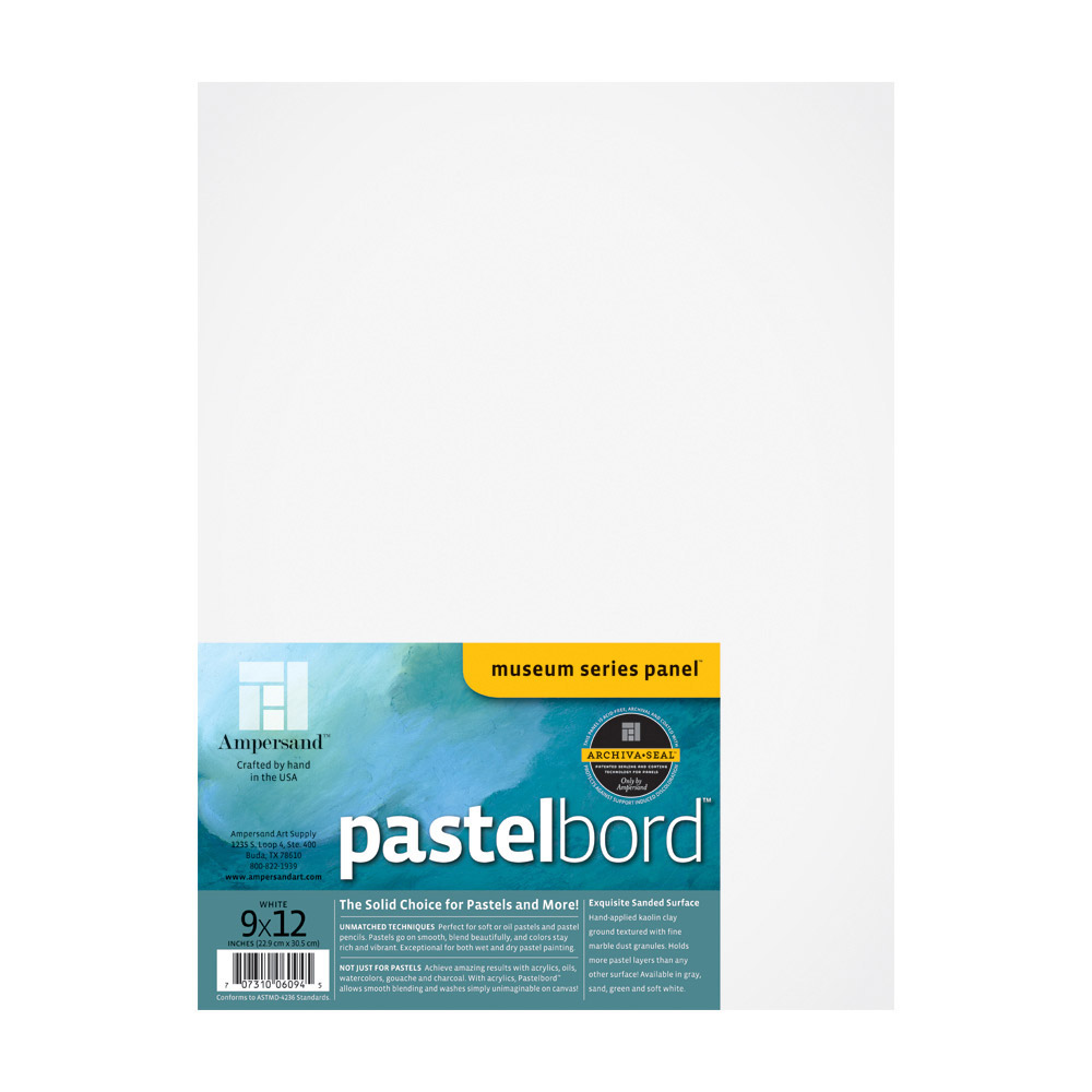Ampersand Pastelbord White 1/8 Inch 9X12