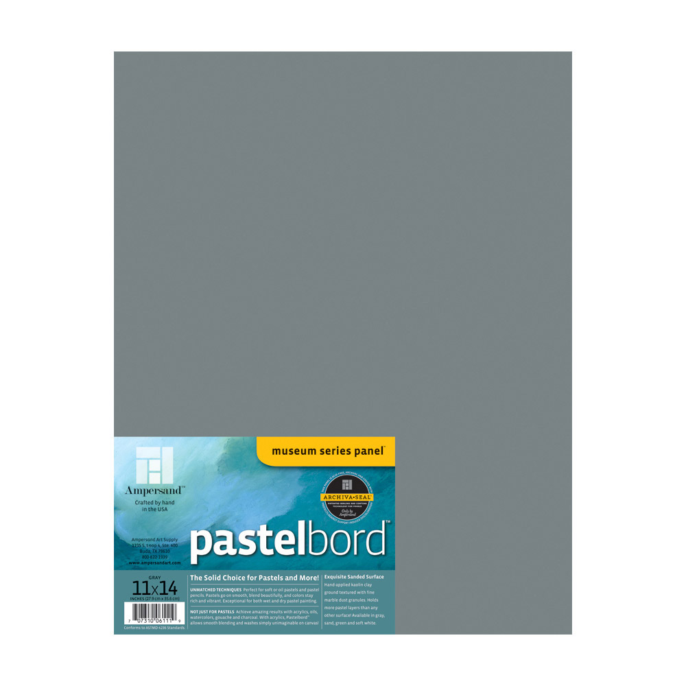 Ampersand Pastelbord Gray 1/8 Inch 11X14