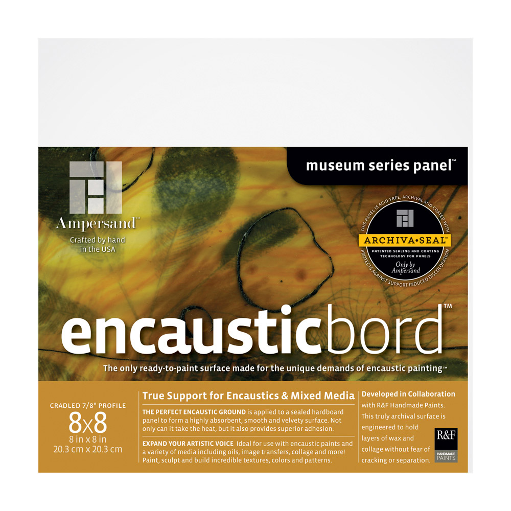 Ampersand Encausticbord 7/8 Inch Cradle 8X8