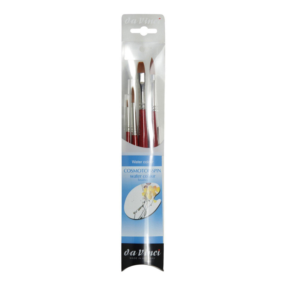 da Vinci 5231 CosmoTop Spin W/C Brush Set/4