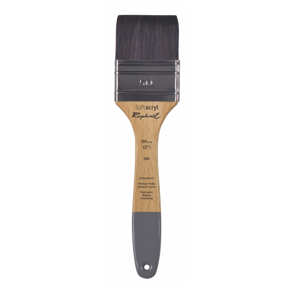 Raphael Sepia Flat Acrylic Brush 50