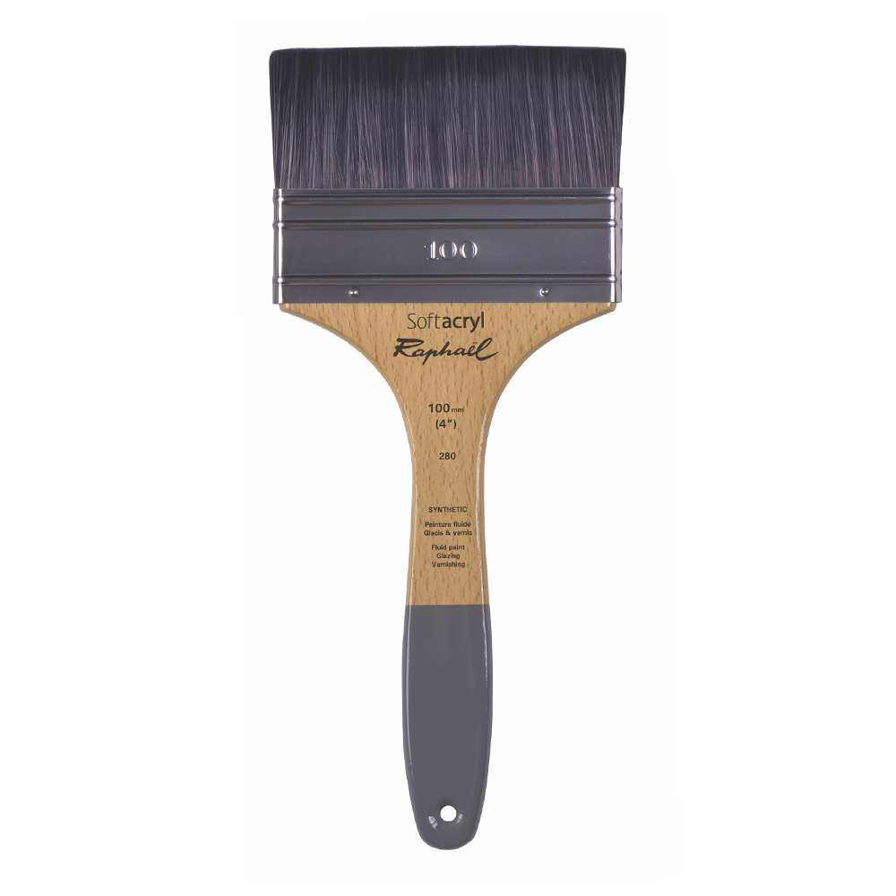 Raphael Sepia Flat Acrylic Brush 100