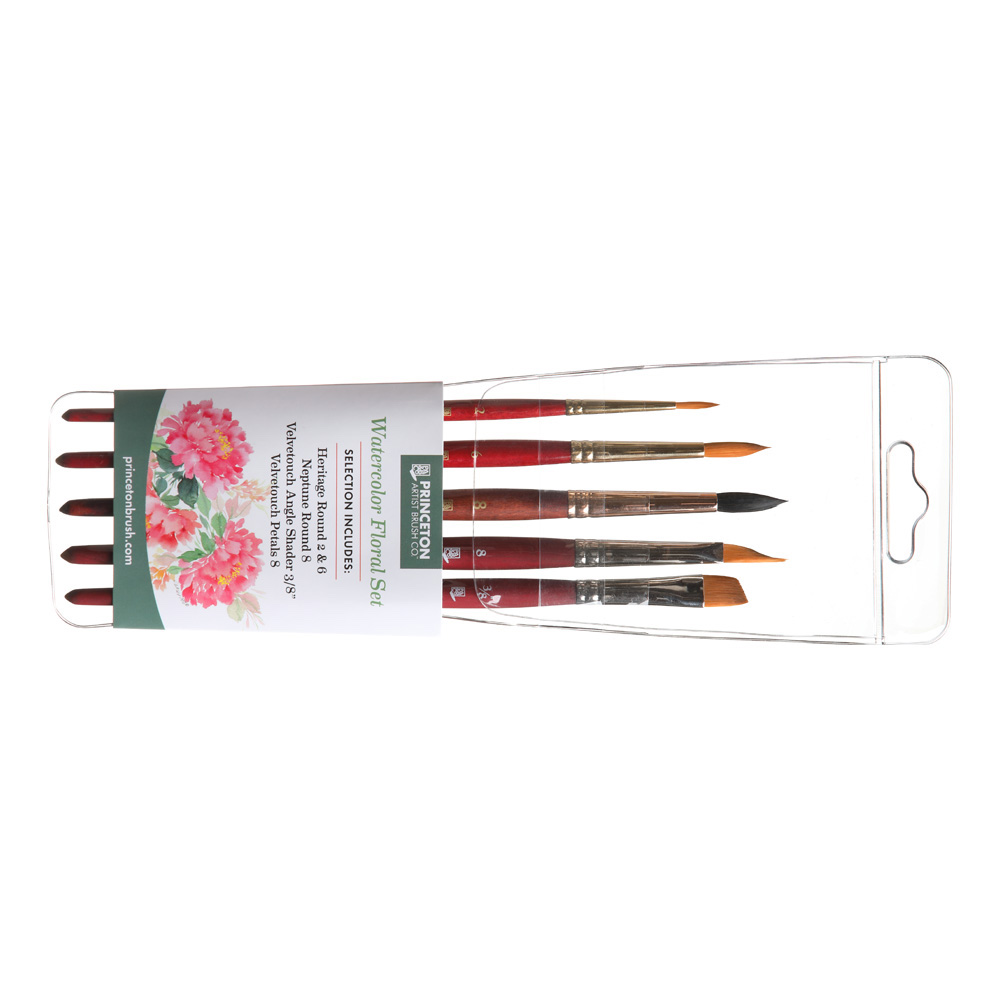 Princeton Floral 5-Piece Watercolor Brush Set