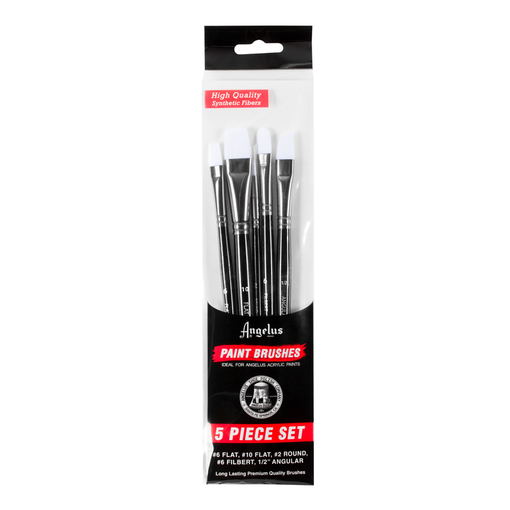 Angelus Acrylic Paint Brush Set of 5