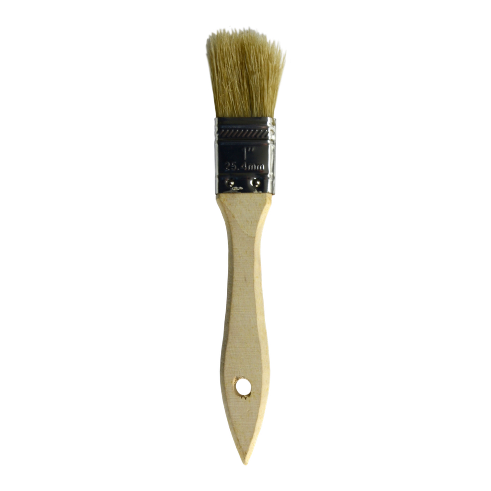 Chip Brush White Bristle 1In