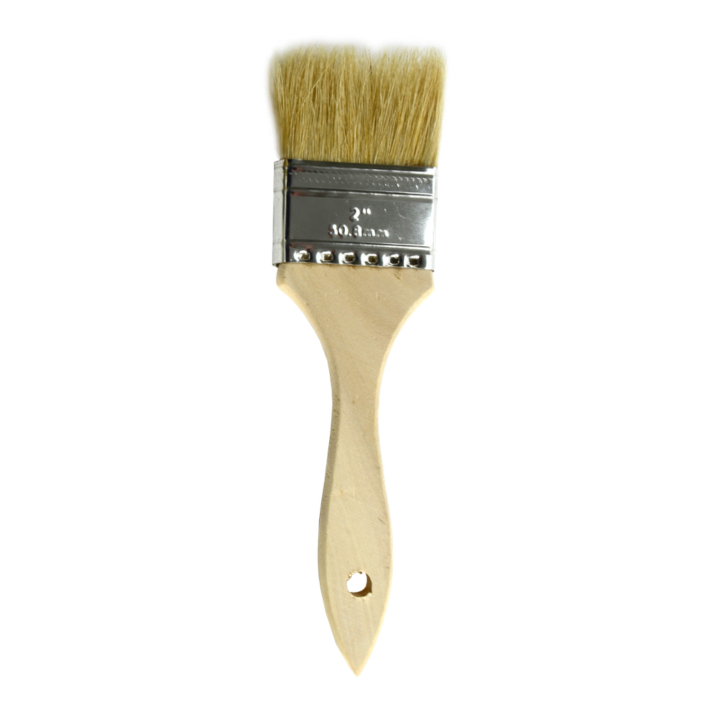 Chip Brush White Bristle 2In