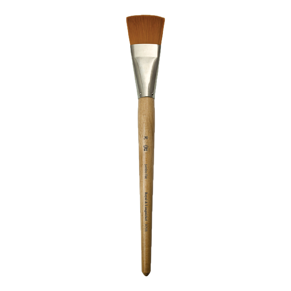 RYL Jumbo Brush Med Gold Taklon Flat 30