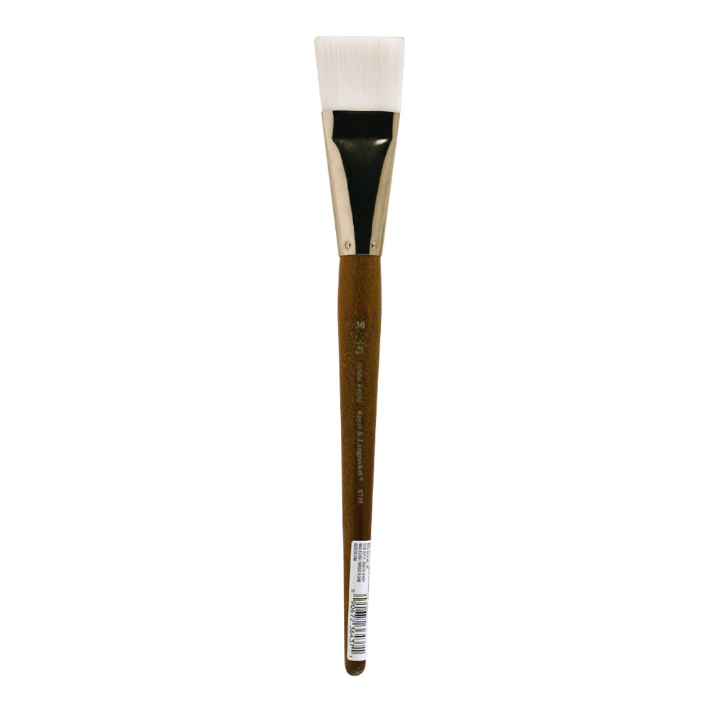 RYL Jumbo Brush Stiff White Taklon Flat 30