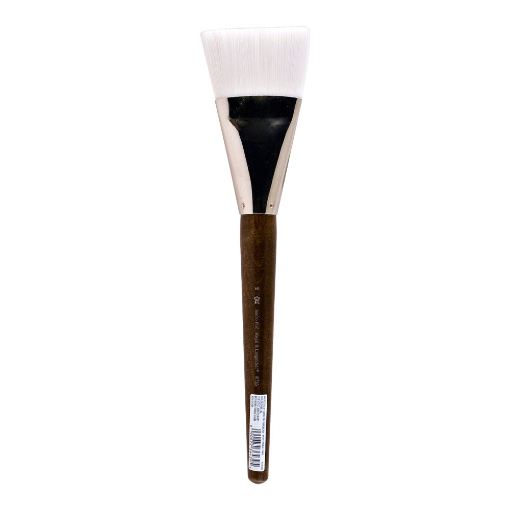 RYL Jumbo Brush Stiff White Taklon Flat 60