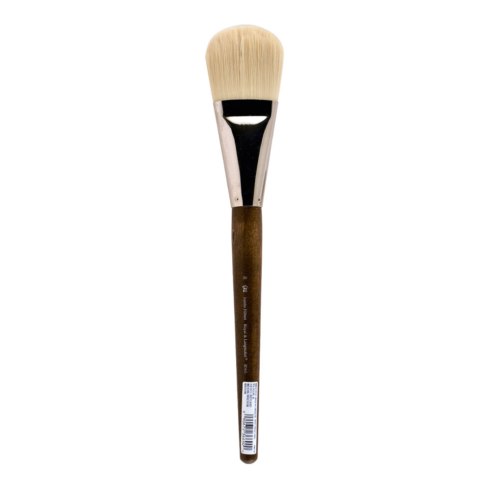 RYL Jumbo Brush X-Stiff Bone Tkln Filbert 50