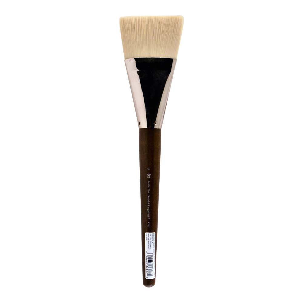 RYL Jumbo Brush X-Stiff Bone Taklon Flat 60