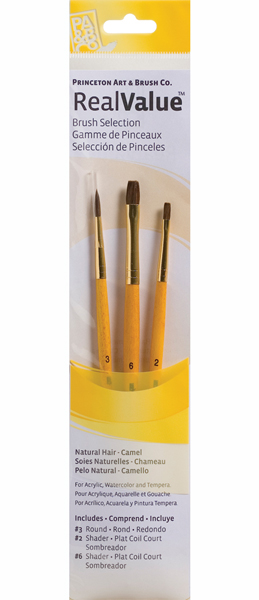 Brush Set 9101 3-Piece Syn Camel Hair