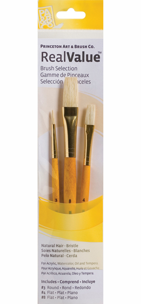 Brush Set 9103 3-Piece Natural Bristle